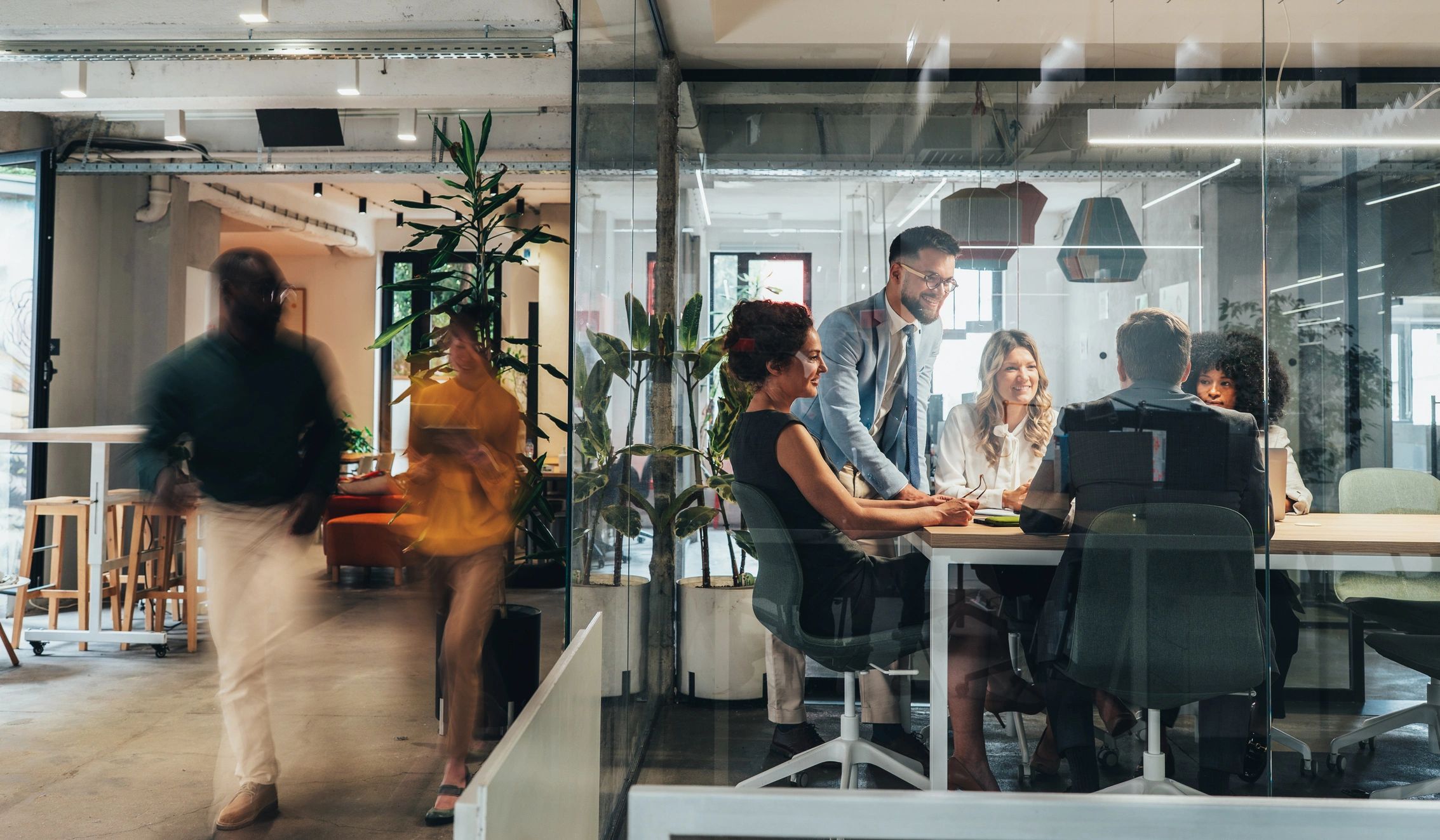 modern business team